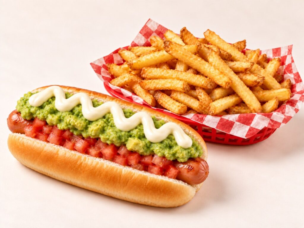 Completo italiano con papas fritas